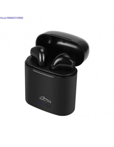 Bluetooth krvaklapid mikrofoniga MediaTech RPhones TWS MT3589K mustad 1231