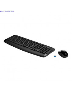 Juhtmevaba klaviatuur ja hiir HP 300 EST must 1396