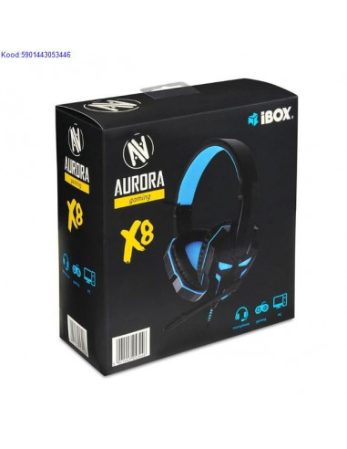 Krvaklapid mikrofoniga iBox Aurora X8 1778