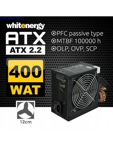 ATX toiteplokk WhiteEnergy 400W Fan 12cm 206