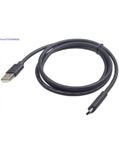 USB 20 AM to USBC kaabel Cablexpert 18m must 2399