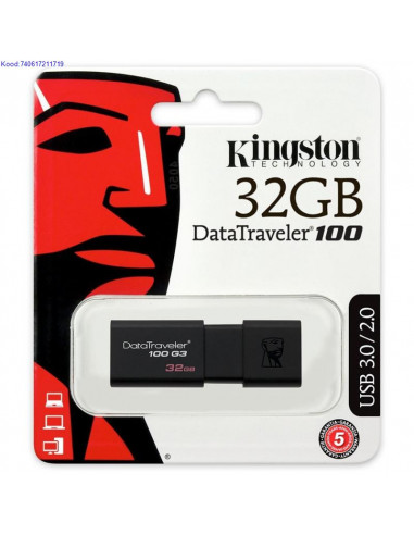 USB mlupulk Kingston DataTraveler100 32 GB must 2639