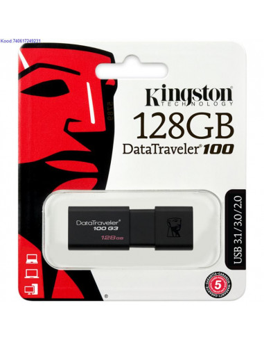 USB mlupulk Kingston DataTraveler100 128 GB must 2640