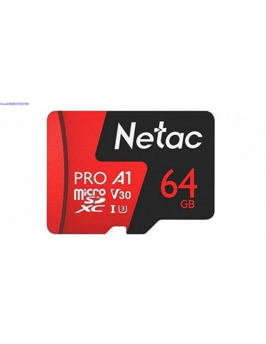 Mlukaart MicroSDXC 64 GB CL 10 Netac P500 Extreme Pro 2919