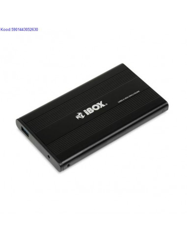 Kvaketta Box 25 iBox SATA USB30 must 351