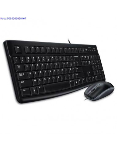 Klaviatuur ja hiir Logitech Desktop MK120 EST USB must 427