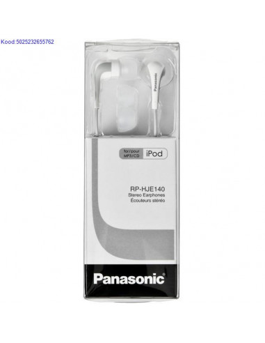 Krvaklapid Panasonic RPHJE140 valged nbid 480