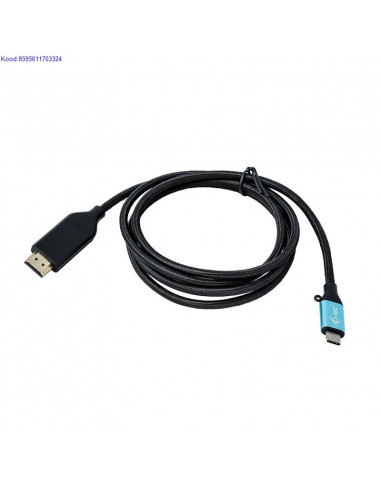 USB type C M to HDMI M adapterkaabel 200 cm iTec C31CBLHDMI60HZ2M 4678
