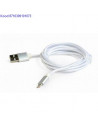 Laadimiskaabel 18 m 8pin lightning  USB20  Cablexpert CCBmUSB2BAMLM6S valge 4823
