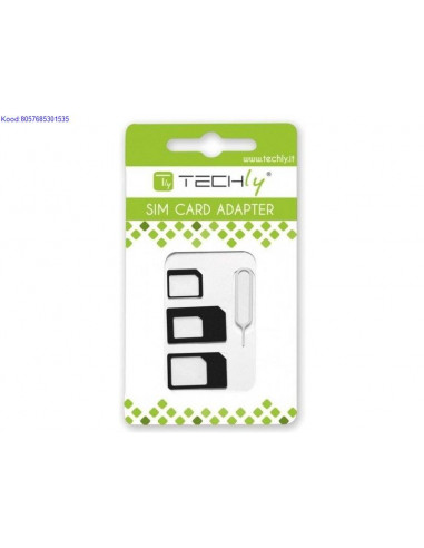 SIMkaardi adapter Techly ISIM3 5044