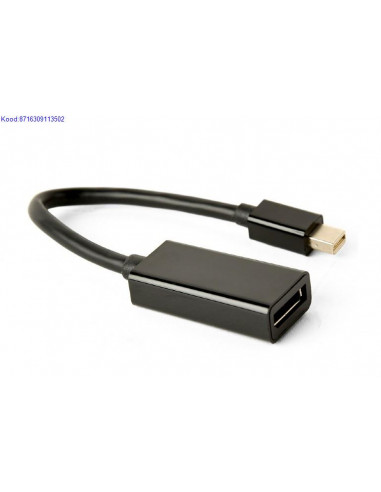 Mini DisplayPort M  DisplayPort F adapterkaabel 15 cm Cablexpert AmDPMDPF4K01 5107