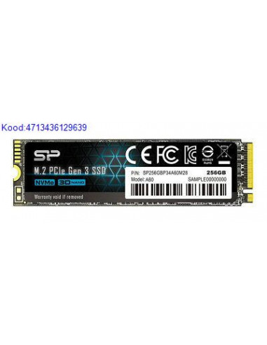 SSD M2 256 GB Silicon Power PCIe Gen 3 x 4 M2 2280 NVMe 13 5335