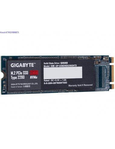 SSD 256 GB NVMe M2 2280 Gigabyte 5899