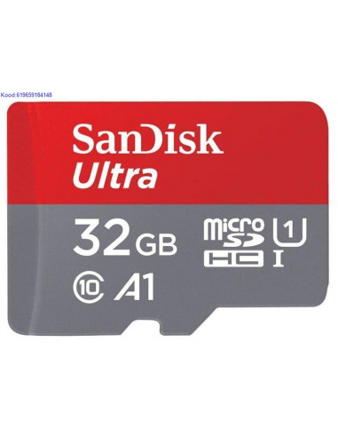 Mlukaart microSDHC 32 GB UHSI 120 MBs SanDisk Ultra  5912