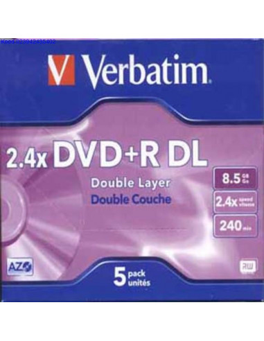 DVDR Double Layer toorik 8x 85GB Verbatim 627