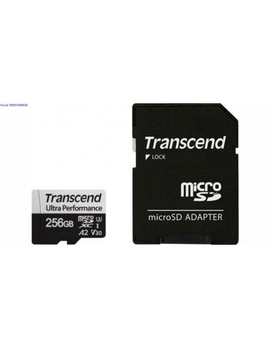Mlukaart 256 GB microSDXC UHSI Transcend 340S  6185