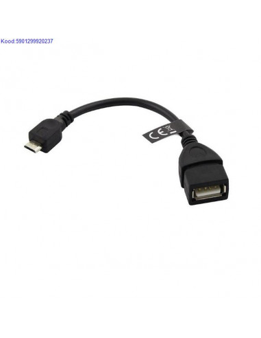 Micro USB B Male to USB A Female OTG kaabel 10 cm Esperanza 663