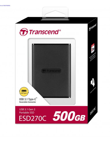 Vline SSD 500 GB USB 31 Gen 2 type C Transcend ESD270C 6616
