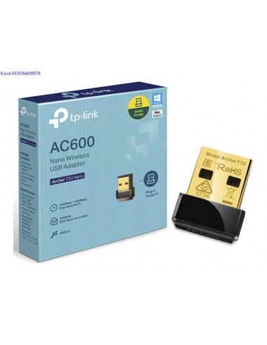 WIFI adapter USBsse TPLink AC600 Archer T2U Nano 6814