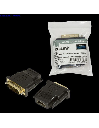 HDMI F adapter DVID M LogiLink ArtAH0001 707
