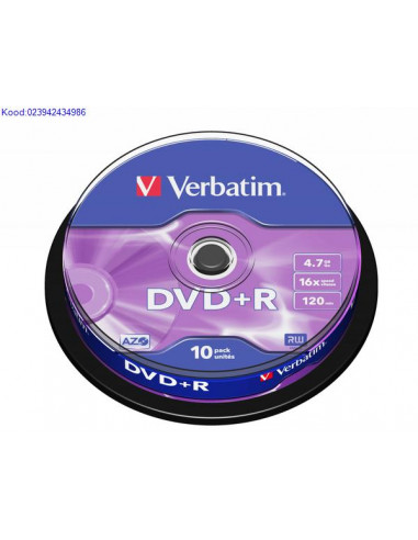 DVDR toorik 16x 47GB Verbatim 10ne torn 7261